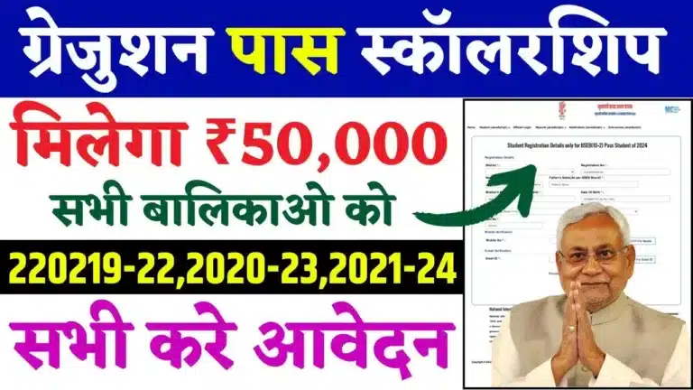 Graduation Scholarship 2024 Bihar Last Date: ग्रेजुएशन पास स्कॉलरशिप Latest Update